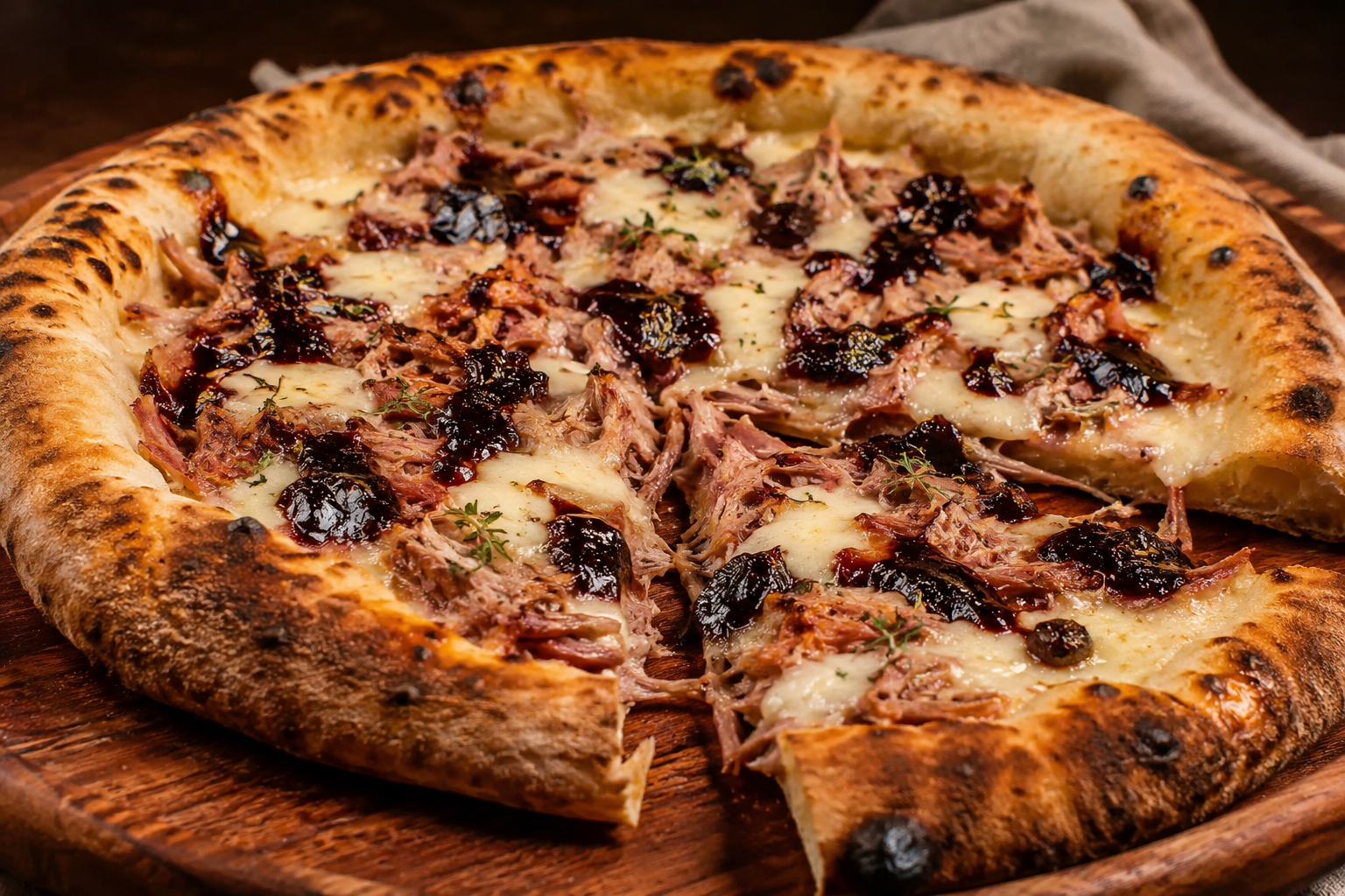 Pizza de Pernil com Geleia de jabuticaba — Padaria Vila Real